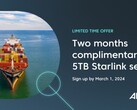 The free Starlink Internet offer worth $10,000 (image: Anuvu)