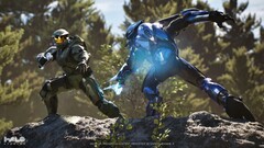 The update is expected to involve Project Foundry, a mysterious initiative teased at the previous HWC. An UE 5-based Halo game screenshot. (Image Source: Halo Studios)