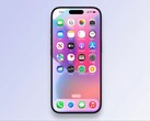 Render showing rounded app icons from an alleged close to final build of iOS 19. (Image source: fpt on YouTube)