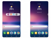 LG has replaced the V series' second screen with a new floating bar. (Source: LG)