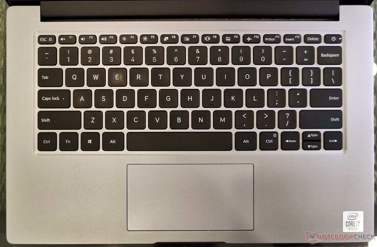 The keyboard lacks backlighting and the touchpad area is quite small