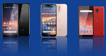Nokia's new budget lineup. (Image via HMD Global)