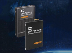 Up to 128 TB capacity with PCIe 5.0 X4 speeds. (Image Source: Phison)