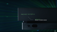 Close up of part of the limited edition Project Scorpio console. (Source: Microsoft)