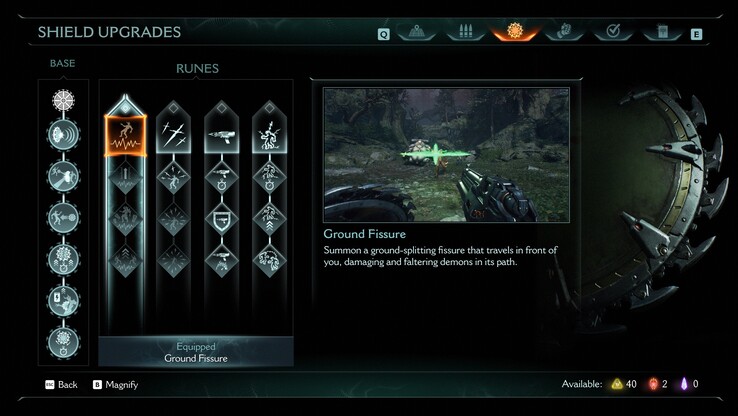 Shield upgrades