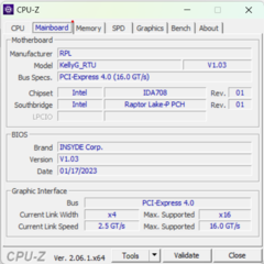 CPU-Z motherboard