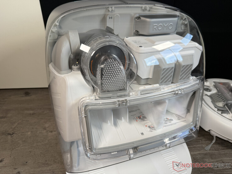 The transparent DJI Romo P Station