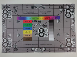 photograph of test chart