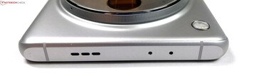 Top: speaker, microphone, IR blaster