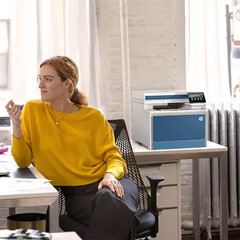 The new HP Color LaserJet printers have 20% more colors than older models. (Image source: HP)