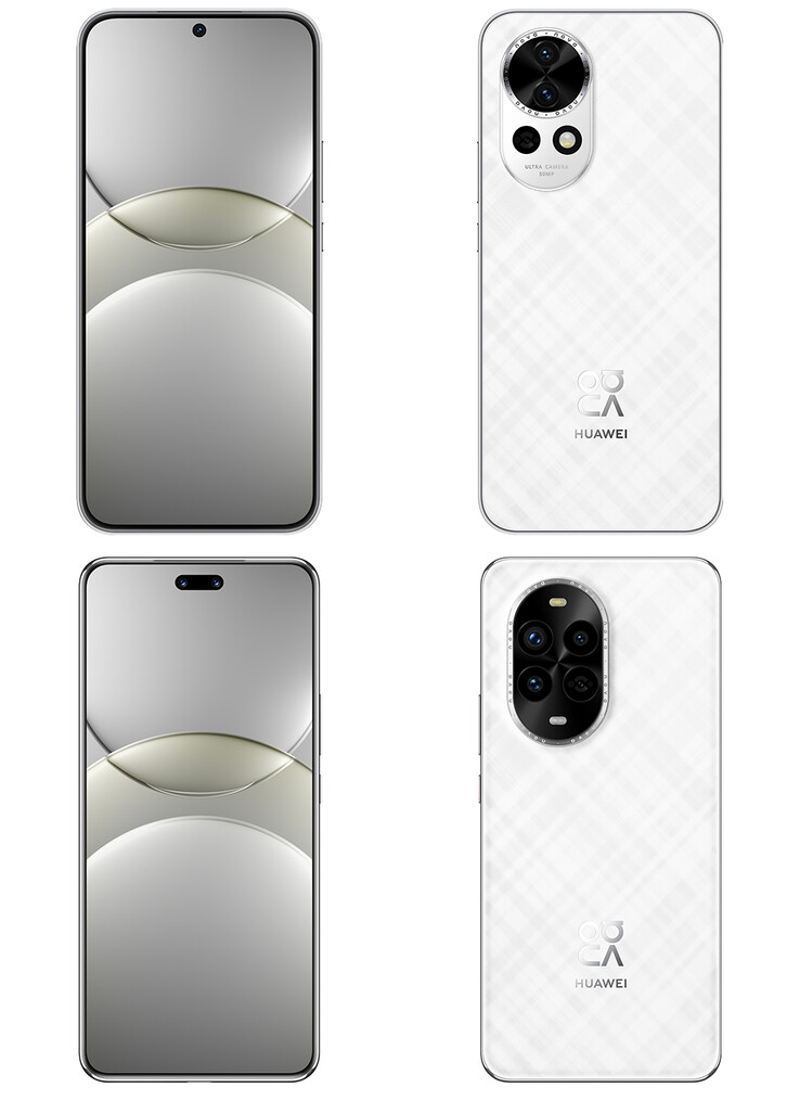 Front and back of the two smartphones (Image source: Digital Chat Station on Weibo)