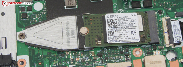 An SSD serves as the system drive.