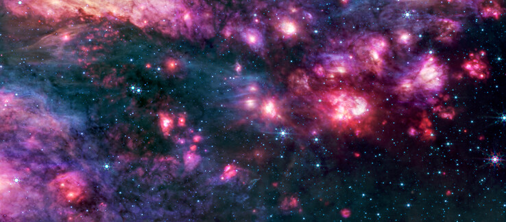 MIRI image of Sagittarius B2 (Image source: several - see sources)