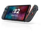 Nintendo Switch 2 handheld unit with red and blue Joy-Con controllers. (Image source: Nintendo)