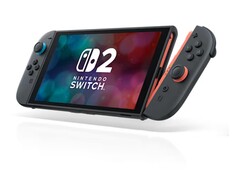 Nintendo Switch 2 handheld unit with red and blue Joy-Con controllers. (Image source: Nintendo)