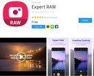 Samsung Expert RAW camera app page in the Galaxy Store marketplace (Source: Own)