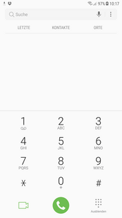 Samsung Galaxy J7 (2017): telephone app