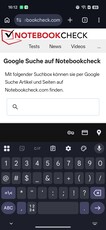 Keyboard in portrait mode