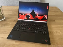 The Lenovo ThinkPad X1 Carbon Gen 11 has two Thunderbolt 4 ports, two USB 3.2 Gen 1 ports, a single HDMI 2.1 input, and a 3.5 mm combo jack.