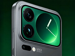 Xiaomi appears to be revisiting the Mi 11 Ultra&#039;s secondary screen concept. Pictured: AI-enhanced version of the leaked photo. (Image source: Ice Universe) 