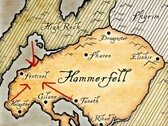 Map of Hammerfell province from The Elder Scrolls universe.