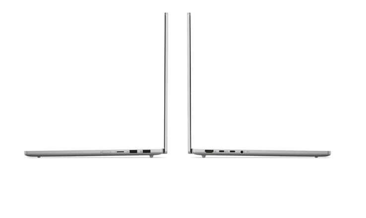 The Lenovo IdeaPad Slim 5x laptop features a healthy array of ports.