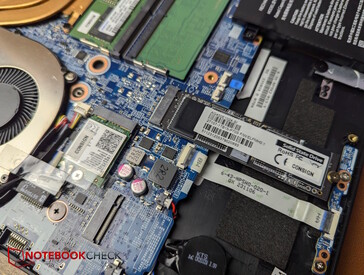 Two M.2 SSD slots plus WiFi module