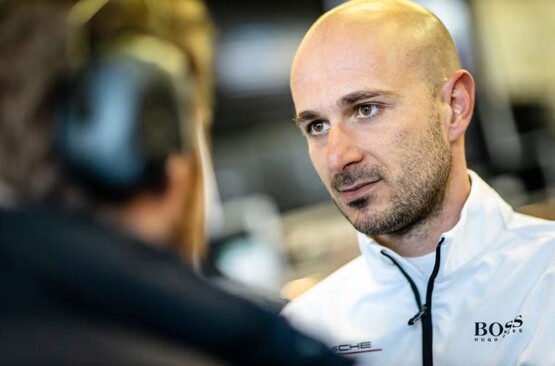 Porsche development driver Lars Kern at the Nürburgring. (Image source: Porsche)