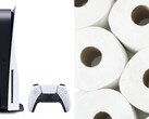 Fortunately PS5 and toilet paper requests peaked at different times. (Image source: Sony/YouTube - edited)