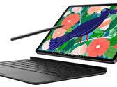 The Galaxy Tab S7 with its S Pen and Book Cover accessory. (Image source: Evan Blass)