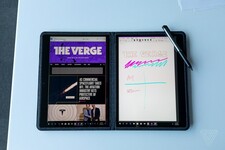 Notepad mode with correct screen ratio adjustment (Source: The Verge)