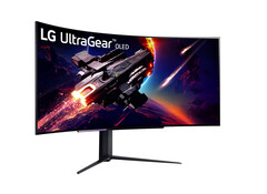 The 45GS95QE is one of two upcoming 44.5-inch LG UltraGear OLED gaming monitors, 45GR95QE pictured. (Image source: LG)