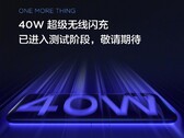 Xiaomi also claims to have 40W wireless charging in the works. (Source: Xiaomi)