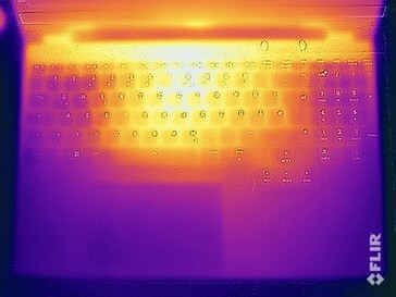 Surface temperatures stress test (top side)