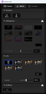 Effekts and LUTs