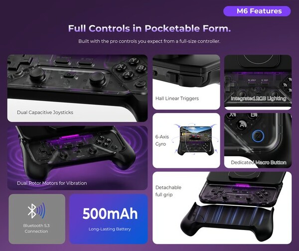 The Abxylute M6 has a thicker design but packs more features.