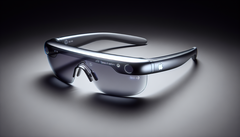 An 'Apple AR glasses' mock-up. (Image source: Notebookcheck via DALL-E 3)