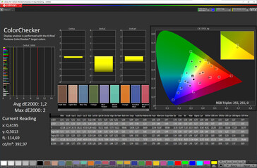 Colors (profile: Natural; color target space: sRGB)