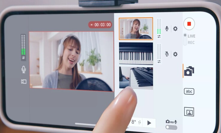 The Canon Live Switcher Mobile app can be used with multiple Canon EOS R50 V cameras for live multicamera productions. (Image source: Canon)