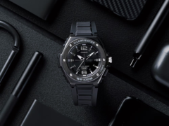 The Casio MWA-100HB-1AV has an attractive black dial that complements the stainless-steel bezel quite well. (Image source: Casio)