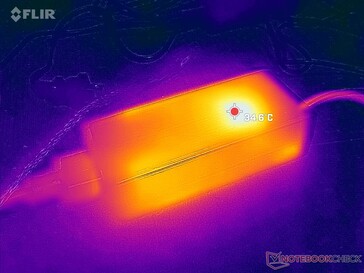 AC adapter can reach 35 C after extended use