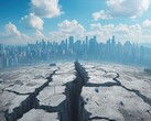 AI-generated image depicting a fault line in Mexico City. (Image source: Attasit, Adobe Stock)