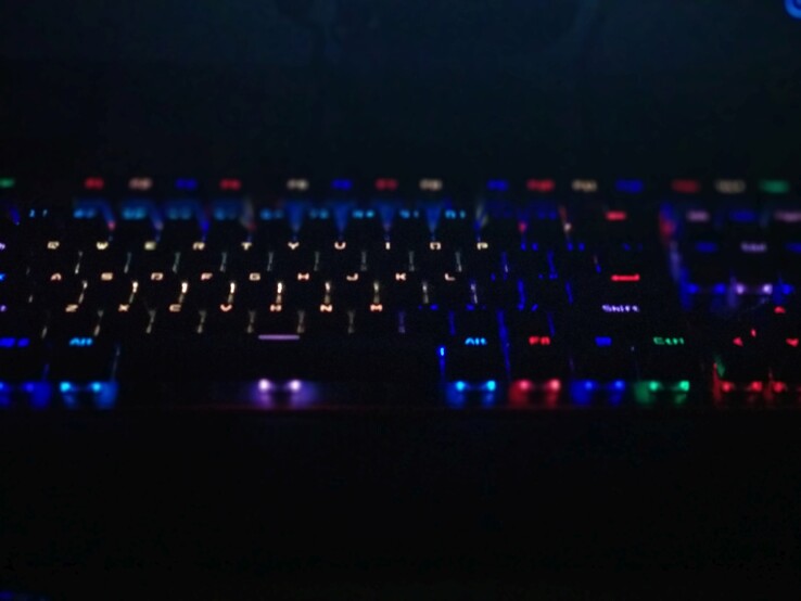 Genesis RX85 RGB Mechanical Keyboard custom color layout in the dark