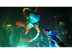 A screenshot showing off some combat from High on Life. (Image Source: Steam)