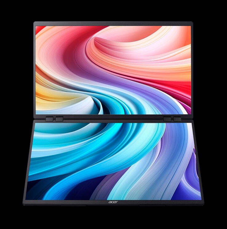 Acer PD243Y E with dual displays extended. (Image source: Acer)