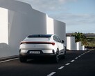 A rear view shot of the Polestar 4 Coupe