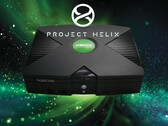 Original Xbox console shown with Project Helix logo