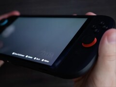 Backlight bleed on Switch 2's LCD screen. (Image source: Digital Foundry on YouTube)
