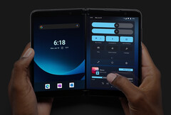 Android 12L is the first major software update for last year&#039;s Surface Duo 2. (Image source: Microsoft)