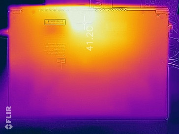 Heat map, underside